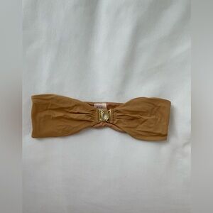 House of CB Nude Bandeau Bikini Top - size M